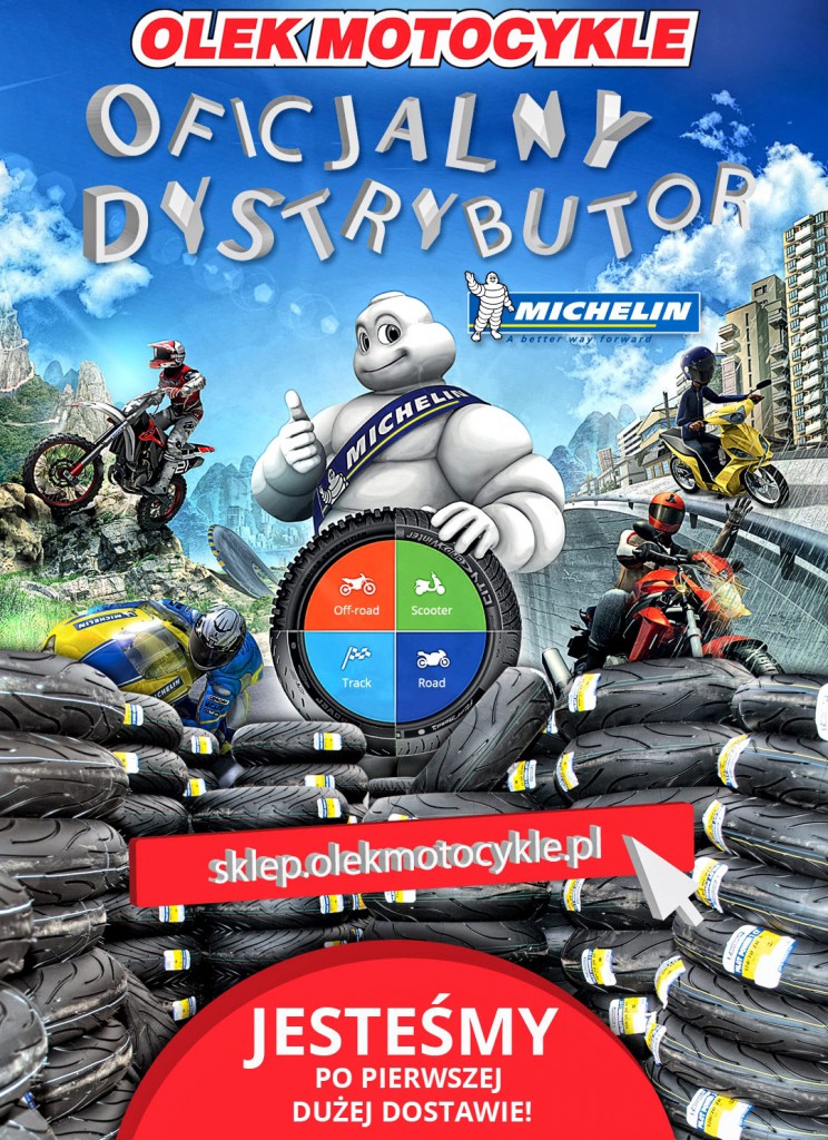 Olek Motocykle oficjalnym dystrybutorem Michelin