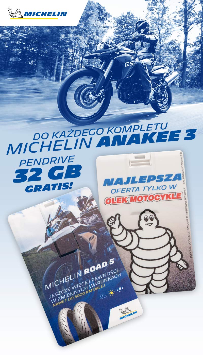 Pendrive 32gb w Olek Motocykle, pendrive Michelin
