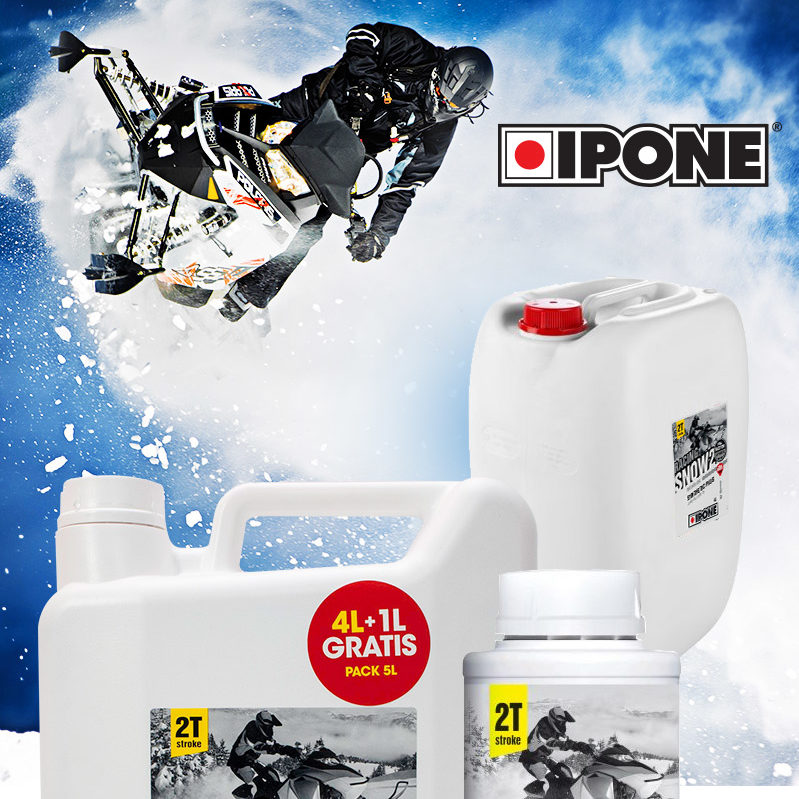 Olej do skuterów śnieżnych Ipone Racing 2T o zapachu truskawkowym